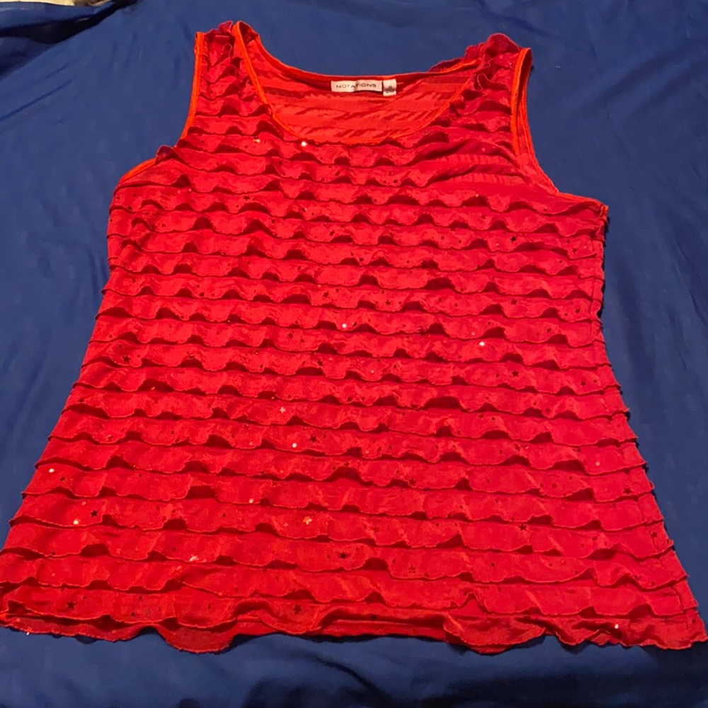 Red stars tank only worn twice very fitted